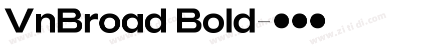 VnBroad Bold字体转换 VnBroad Bold字体转换